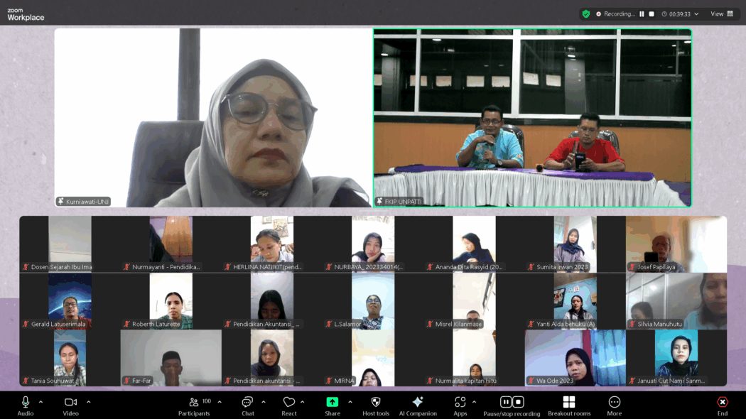 Jurusan Pendidikan IPS FKIP Unpatti Gelar Kuliah Tamu Bahas “Transformasi Sosial Budaya di Era Society 5.0”