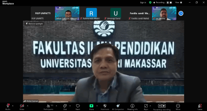 Kuliah Umum Prodi BK FKIP UNPATTI: Membumikan Nilai-nilai Konseling dalam Kehidupan Mahasiswa dan Masyarakat